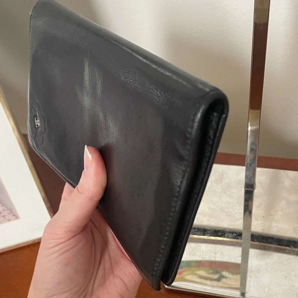 Chanel Black Leather Womens Camilla Wallet - Picture 11 of 12